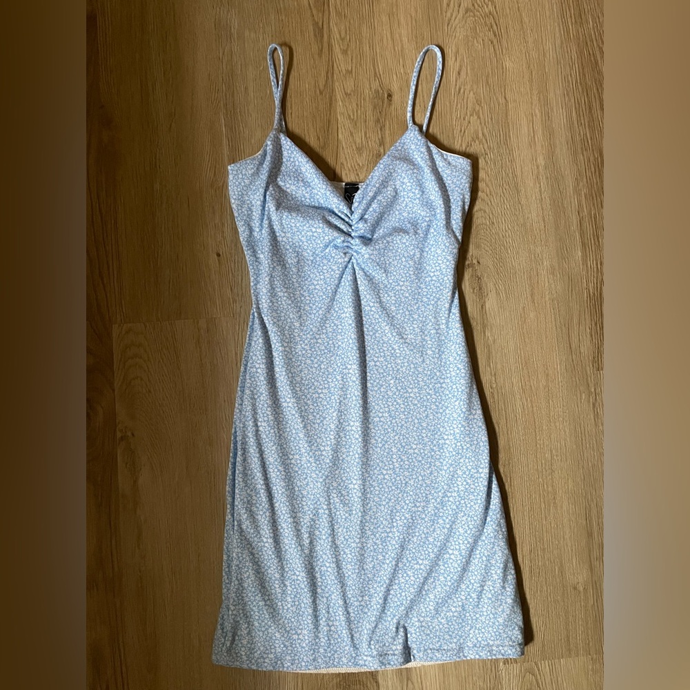 Windsor Light Blue Spaghetti Strap Dress